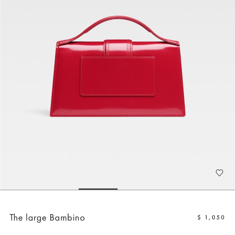 Jacquemus the large bambino red bag - Picture 2 of 10